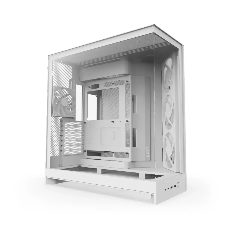 Obudowa NZXT H9 Flow RGB (2025) Midi Tower z oknem biała | PartsPC.pl