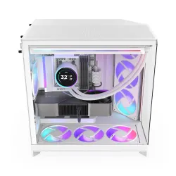 Obudowa NZXT H9 Flow RGB (2025) Midi Tower z oknem biała | PartsPC.pl