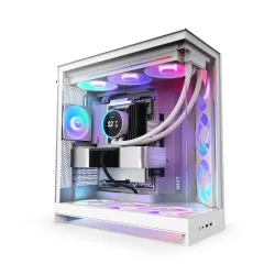 Obudowa NZXT H9 Flow RGB (2025) Midi Tower z oknem biała | PartsPC.pl