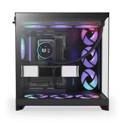 Obudowa NZXT H9 Flow RGB (2025) Midi Tower z oknem czarna | PartsPC.pl