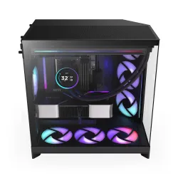 Obudowa NZXT H9 Flow RGB (2025) Midi Tower z oknem czarna | PartsPC.pl