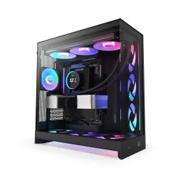 Obudowa NZXT H9 Flow RGB (2025) Midi Tower z oknem czarna | PartsPC.pl