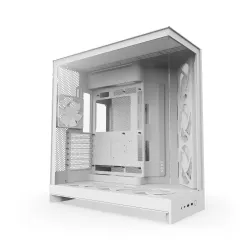 Obudowa NZXT H9 Flow RGB+ (2025) Midi Tower z oknem biała | PartsPC.pl