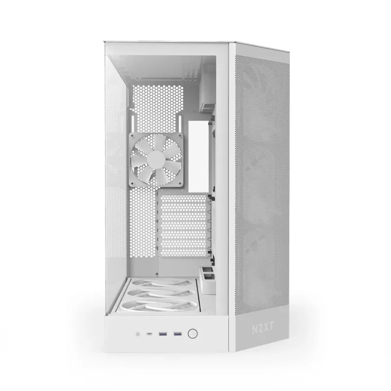 Obudowa NZXT H9 Flow RGB+ (2025) Midi Tower z oknem biała | PartsPC.pl