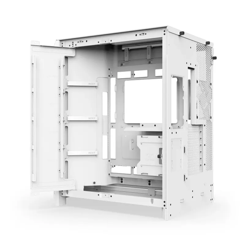 Obudowa NZXT H9 Flow RGB+ (2025) Midi Tower z oknem biała | PartsPC.pl