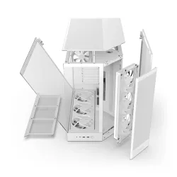 Obudowa NZXT H9 Flow RGB+ (2025) Midi Tower z oknem biała | PartsPC.pl