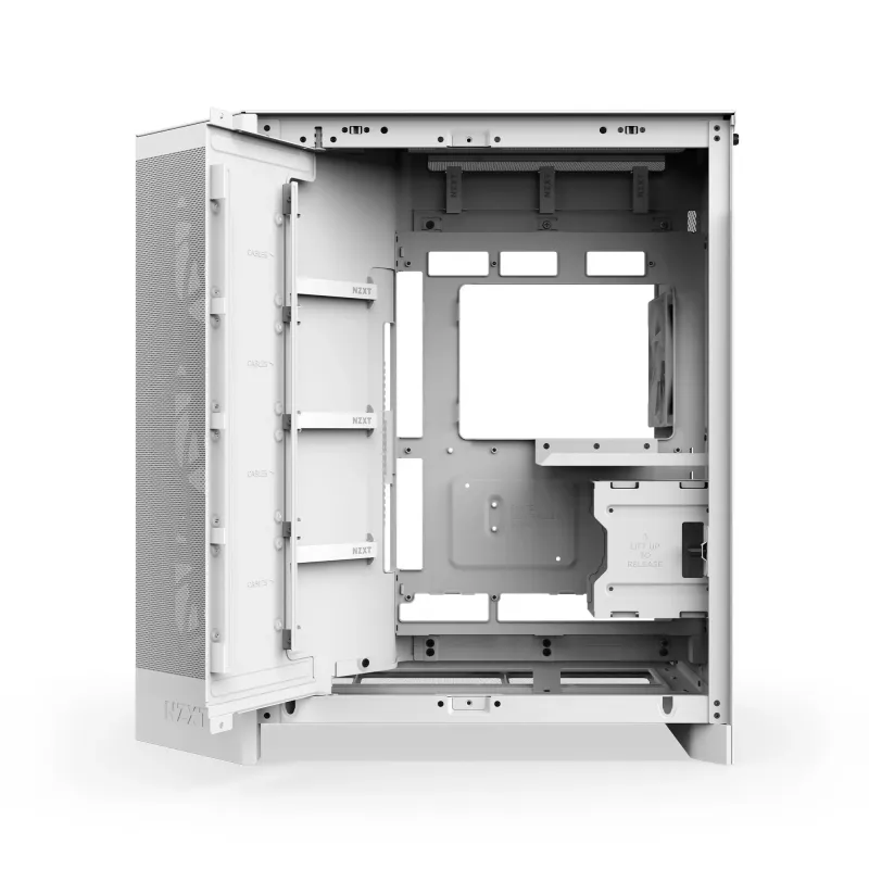 Obudowa NZXT H9 Flow RGB+ (2025) Midi Tower z oknem biała | PartsPC.pl