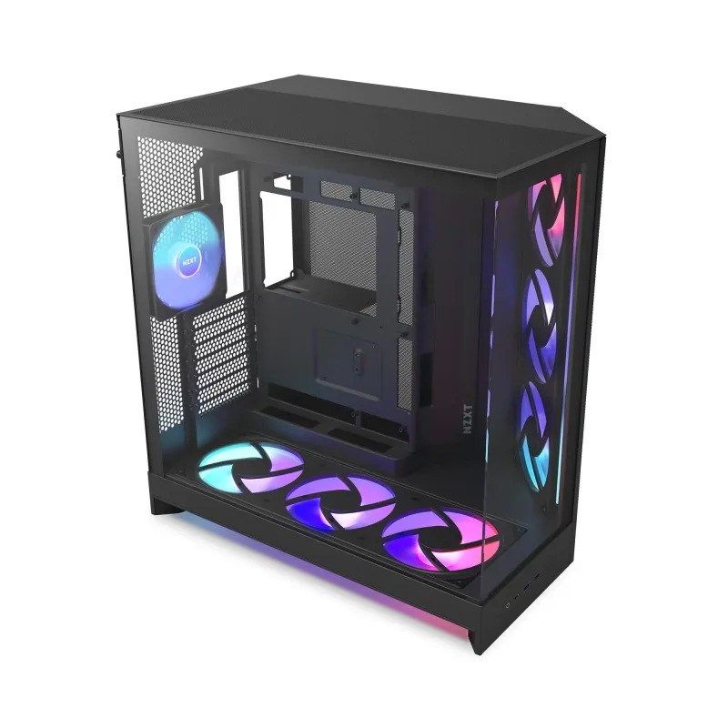 Obudowa NZXT H9 Flow RGB+ (2025) Midi Tower z oknem cz... | PartsPC.pl