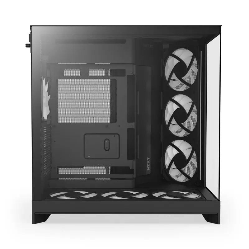 Obudowa NZXT H9 Flow RGB+ (2025) Midi Tower z oknem cz... | PartsPC.pl