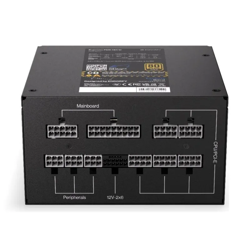 Zasilacz Endorfy Supremo FM6 750 W ATX 120mm 80 Plus Gold | PartsPC.pl