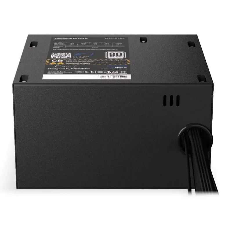 Zasilacz Endorfy Elementum E5 450W ATX 120mm 80 Plus... | PartsPC.pl