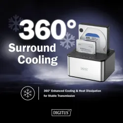 Stacja dokująca DIGITUS USB 3.0 Super Speed do 2x | PartsPC.pl