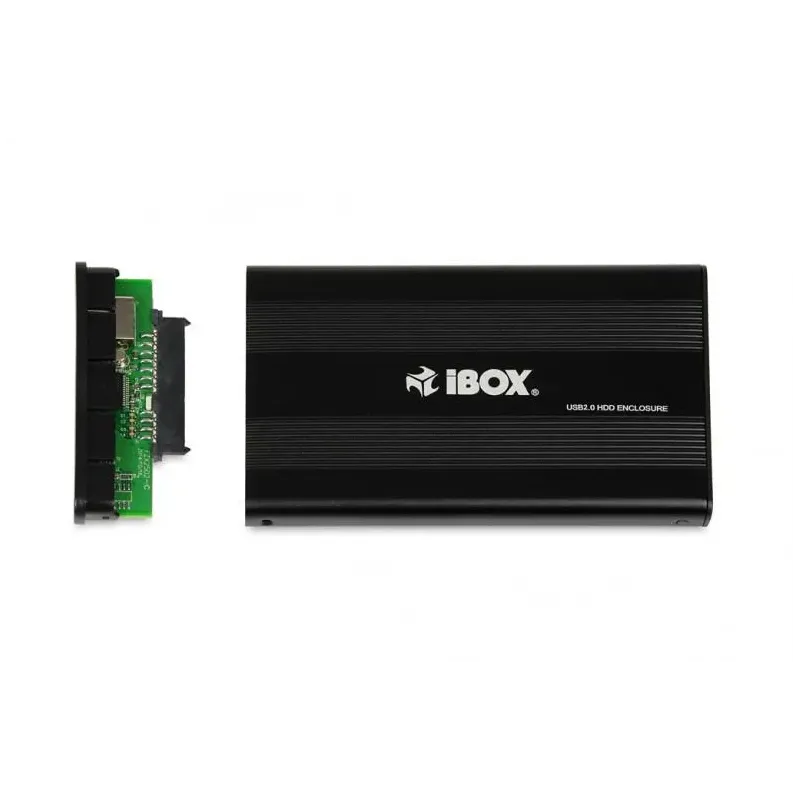 Obudowa na dysk iBOX HD-01 2.5" USB 2.0 czarna, aluminium | PartsPC.pl