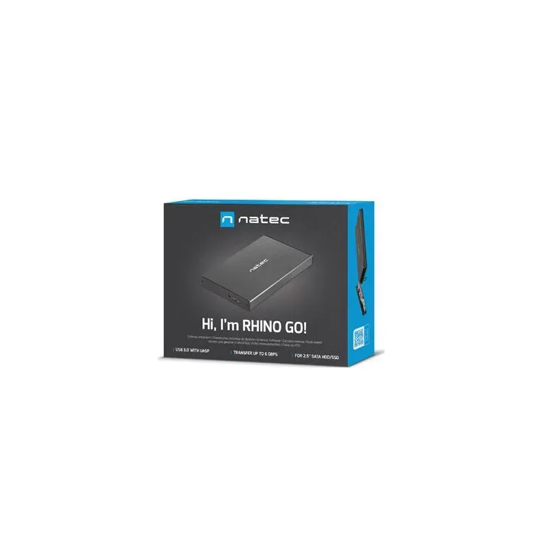 Obudowa na dysk HDD/SSD Natec RHINO Go USB 3.0 2.5" SATA | PartsPC.pl