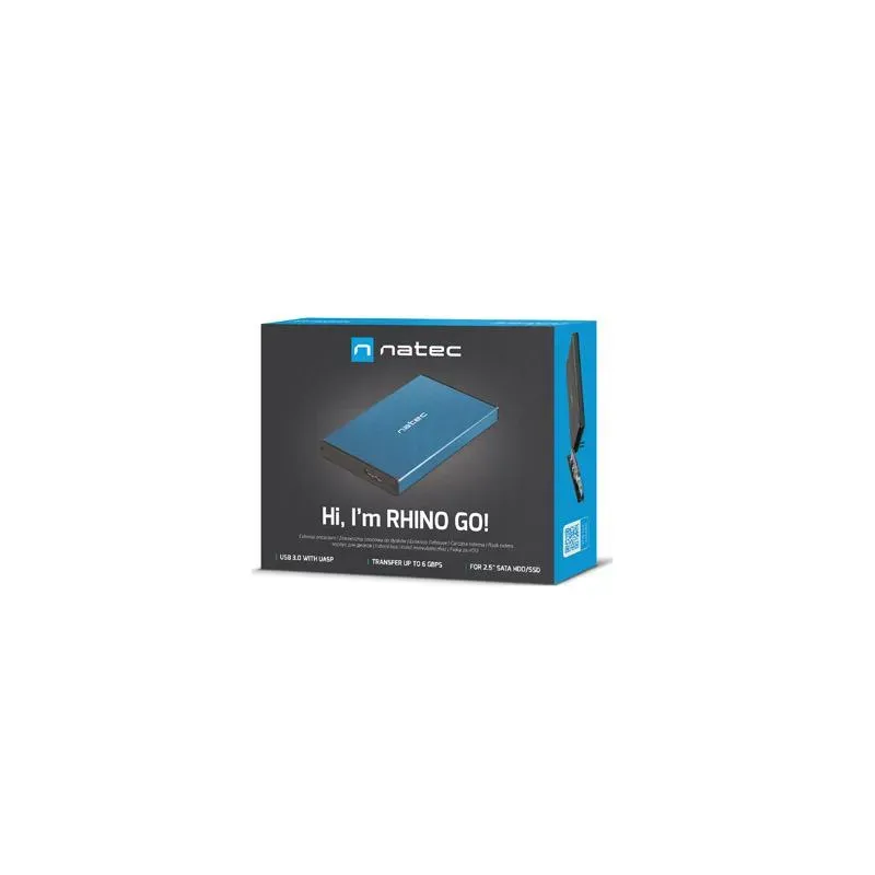 Obudowa na dysk HDD/SSD Natec RHINO Go USB 3.0 2.5" SATA | PartsPC.pl