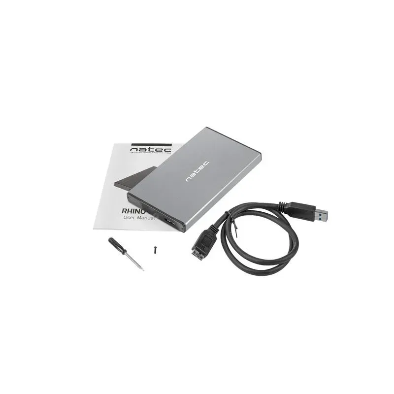 Obudowa na dysk HDD/SSD Natec RHINO Go USB 3.0 2.5" SATA | PartsPC.pl