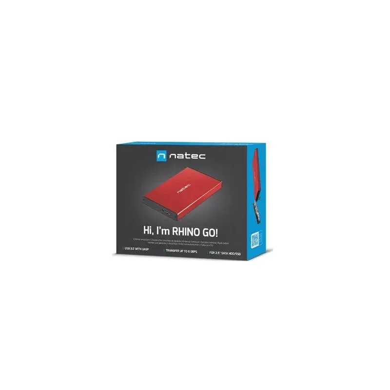 Obudowa na dysk HDD/SSD Natec RHINO Go USB 3.0 2.5" SATA | PartsPC.pl