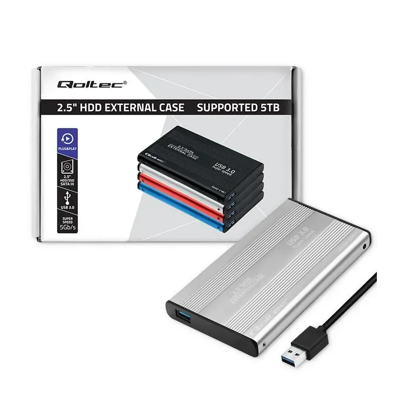 Obudowa/kieszeń Qoltec do dysków HDD SSD 2.5" SATA3 | | PartsPC.pl