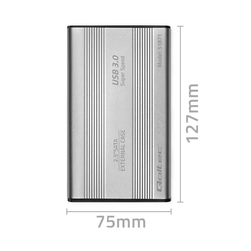 Obudowa/kieszeń Qoltec do dysków HDD SSD 2.5" SATA3 | | PartsPC.pl