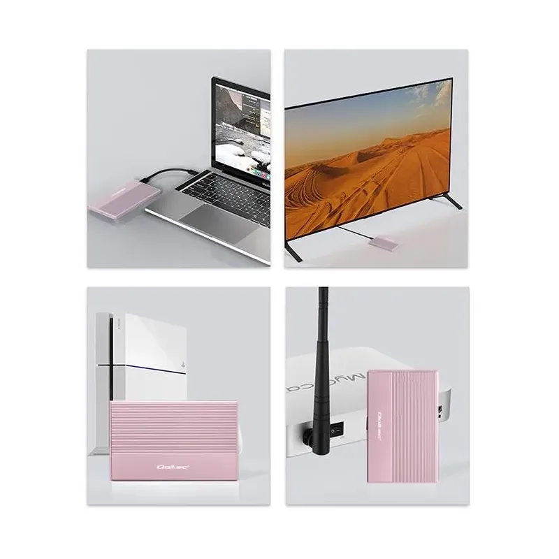 Obudowa/kieszeń Qoltec na dysk SSD HDD 2.5" | SATA | USB | PartsPC.pl