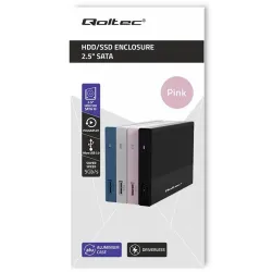 Obudowa/kieszeń Qoltec na dysk SSD HDD 2.5" | SATA | USB | PartsPC.pl