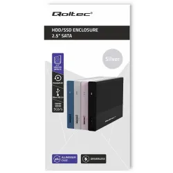 Obudowa/kieszeń Qoltec na dysk SSD HDD 2.5" | SATA | USB | PartsPC.pl