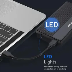 Obudowa/kieszeń Qoltec na dysk SSD HDD 2.5" | SATA | USB | PartsPC.pl