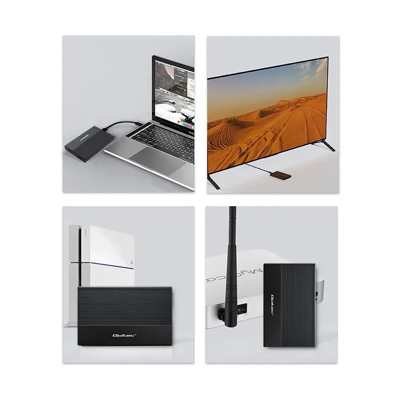 Obudowa/kieszeń Qoltec na dysk SSD HDD 2.5" | SATA | USB | PartsPC.pl