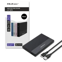 Obudowa/kieszeń Qoltec na dysk SSD HDD 2.5" | SATA | USB | PartsPC.pl