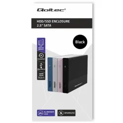Obudowa/kieszeń Qoltec na dysk SSD HDD 2.5" | SATA | USB | PartsPC.pl