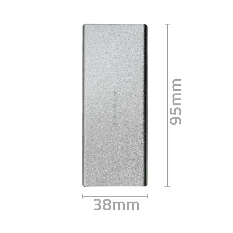 Obudowa/kieszeń Qoltec na dysk M.2 SSD | SATA | NGFF | | PartsPC.pl