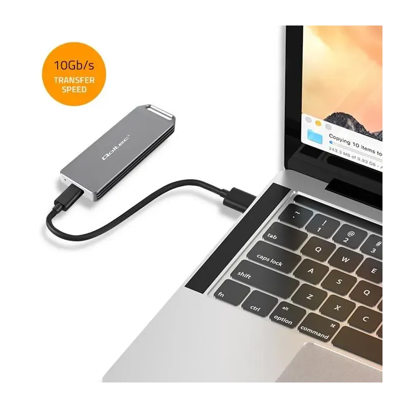 Obudowa/kieszeń Qoltec mini na dysk M.2 SSD | NVMe | | PartsPC.pl