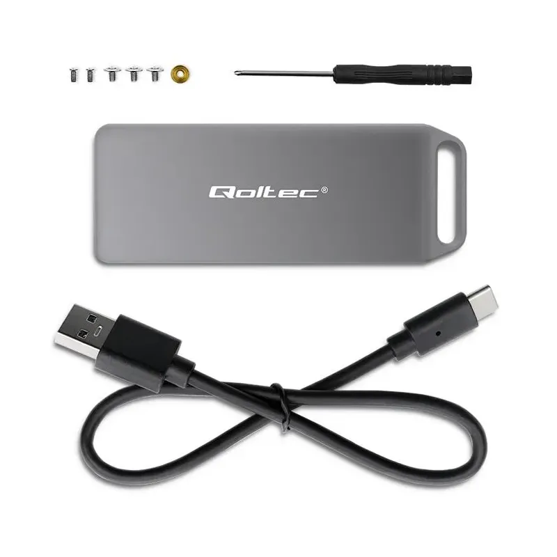 Obudowa/kieszeń Qoltec mini na dysk M.2 SSD | NVMe | | PartsPC.pl