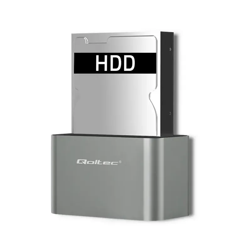 Stacja dokująca Qoltec dysków HDD/SSD | 2.5" / 3.5" SATA... | PartsPC.pl