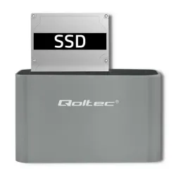 Stacja dokująca Qoltec dysków HDD/SSD | 2.5" / 3.5" SATA... | PartsPC.pl
