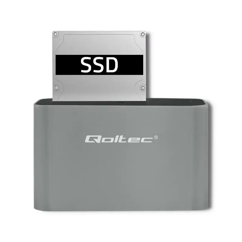 Stacja dokująca Qoltec dysków HDD/SSD | 2.5" / 3.5" SATA... | PartsPC.pl