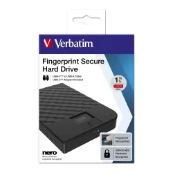 Dysk zewnętrzny Verbatim 1TB 2.5" FingerPrint Secure | PartsPC.pl