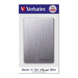 Dysk zewnętrzny Verbatim 1TB Store 'n' Go Alu Slim 2.5" | PartsPC.pl