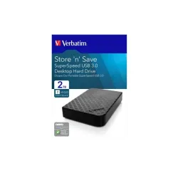 Dysk zewnętrzny Verbatim 2TB 3.5" Store 'n' Save 2Gen | PartsPC.pl