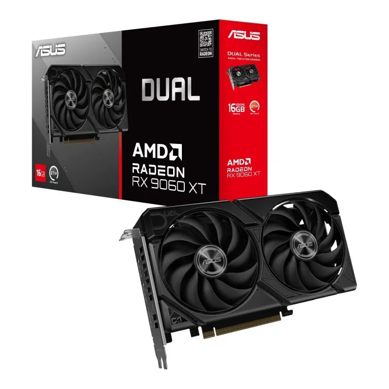Karta VGA Asus Dual Radeon RX 9060 XT 16GB GDDR6 128bit | PartsPC.pl