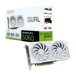 Karta VGA Asus GeForce RTX 5060 DUAL-RTX5060-O8G-WHITE | PartsPC.pl