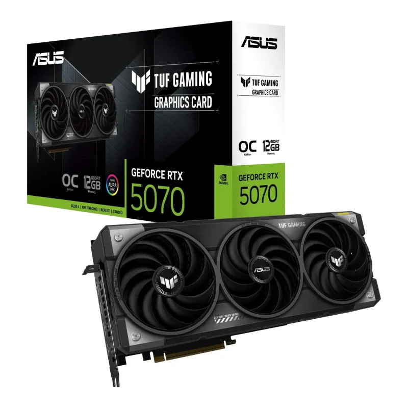 Karta VGA Asus GeForce RTX 5070 TUF-RTX5070-O12G-GAMING | PartsPC.pl