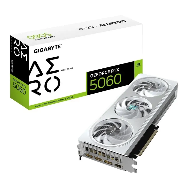 Karta VGA Gigabyte GeForce RTX 5060 AERO OC 8G 8GB GDDR7 | PartsPC.pl
