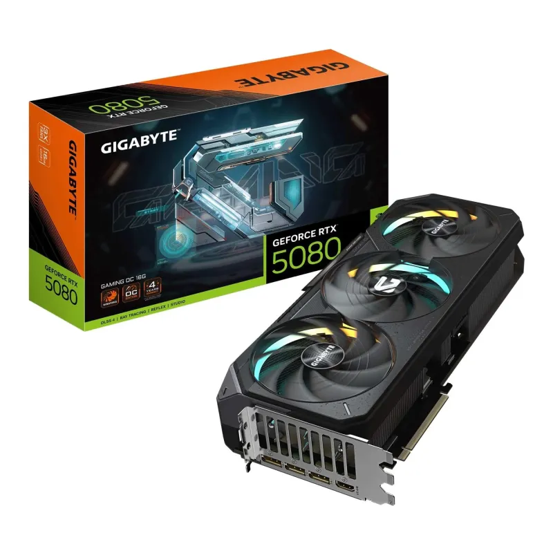 Karta VGA Gigabyte GeForce RTX 5080 GAMING OC 16G 16GB | PartsPC.pl