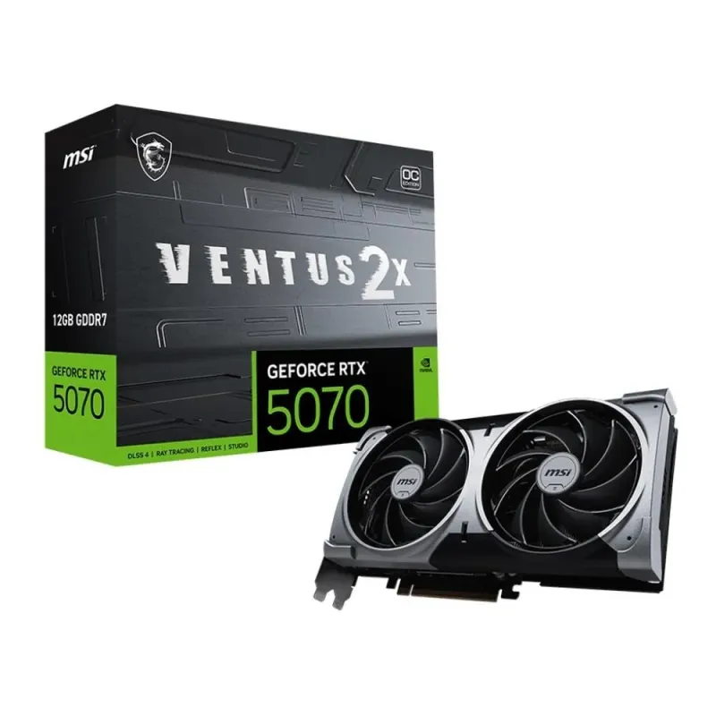Karta VGA MSI GeForce RTX 5070 12G VENTUS 2X OC 12GB... | PartsPC.pl