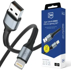 Kabel USB 3mk Hyper Cable N-SERIES USB-A to Lightning | PartsPC.pl