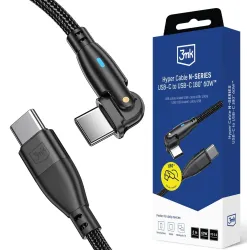 Kabel USB 3mk Hyper Cable N-SERIES USB-C to USB-C 180° | PartsPC.pl