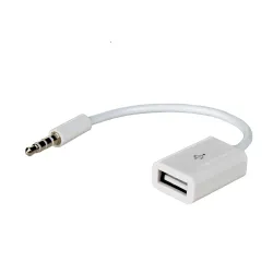 Kabel adapter Akyga AK-AD-24 USB 2.0 A(F) - mini Jack(M) | PartsPC.pl