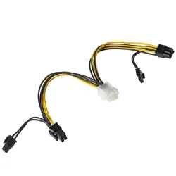 Kabel adapter Akyga AK-CA-55 PCI Express 6 pin (F) / 2x | PartsPC.pl