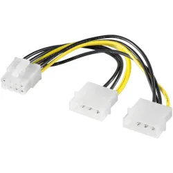 Kabel adapter Akyga AK-CA-29 2x Molex (M) - PCI-Express | PartsPC.pl